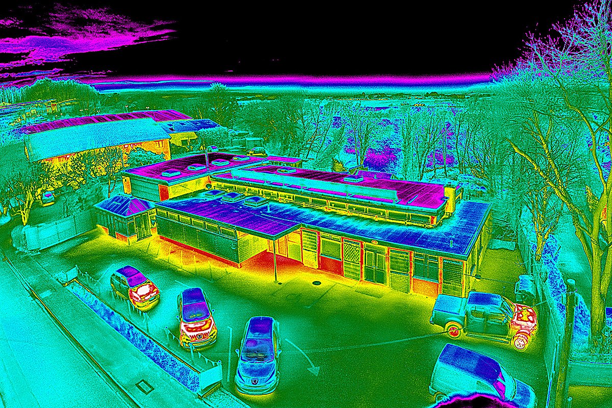 infrared drone image